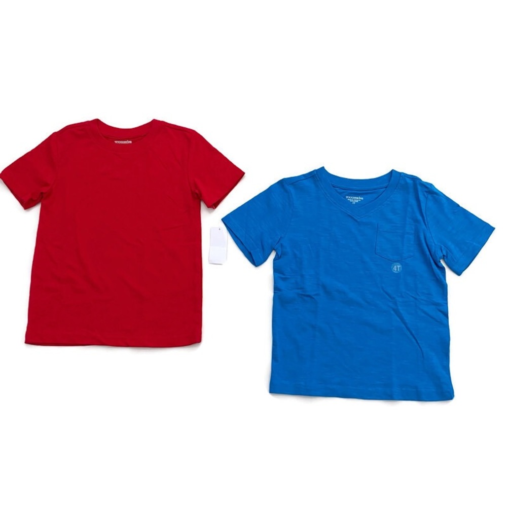 BUNDLE Toughskins (NEW) Toddler Boys Short Sleeve T-Shirts 2-Pieces Size 4T